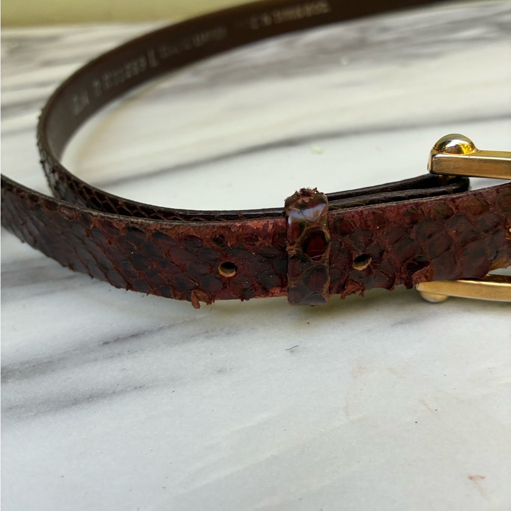 Vintage Genuine Leather Brown Belt